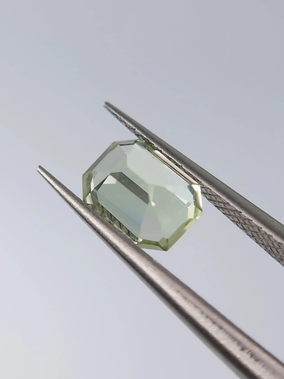 1.02ct Natural Light Yellow Green Tourmaline Emerald Cut Loose Gemstone from Afghanistan — view 2